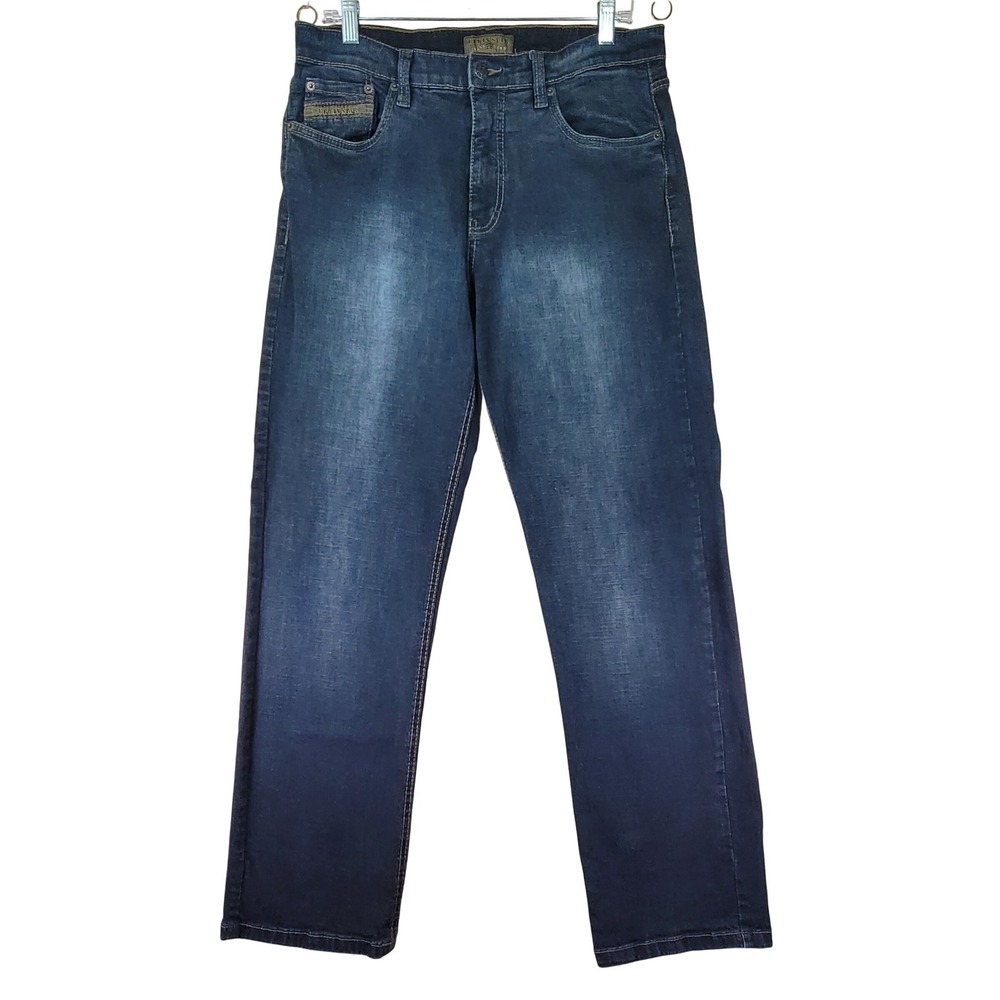 Urban‎ Star Jeans Men 34x31.5 Blue Excellent Denim Straight Leg Stretch